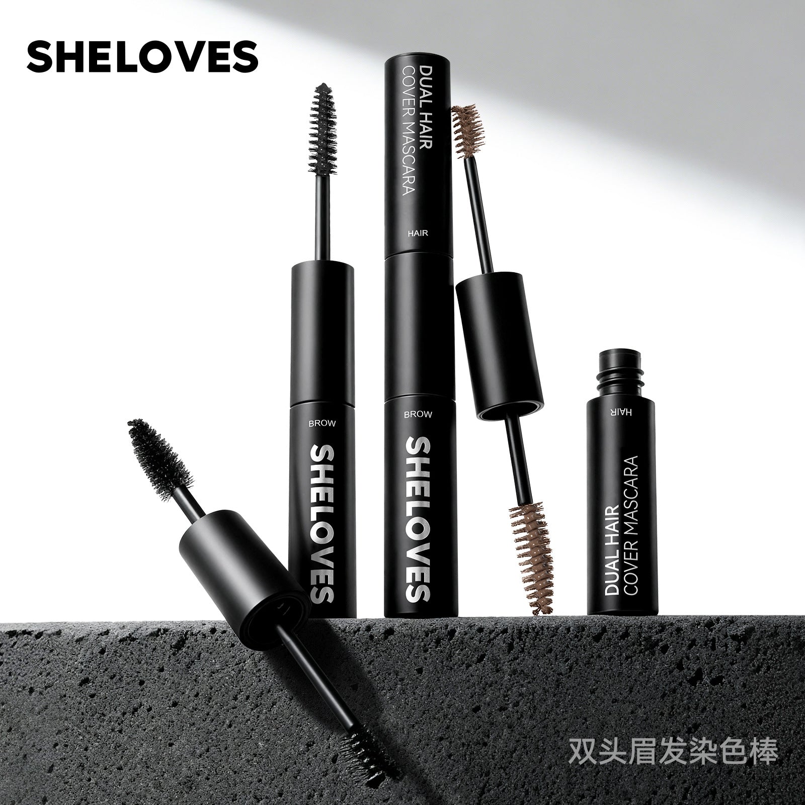 sheloves Eyebrow and Hair Dual-use Styling Stick White Hair Covering Magic Waterproof Non-Fading Disposable Hair Dye Pen
