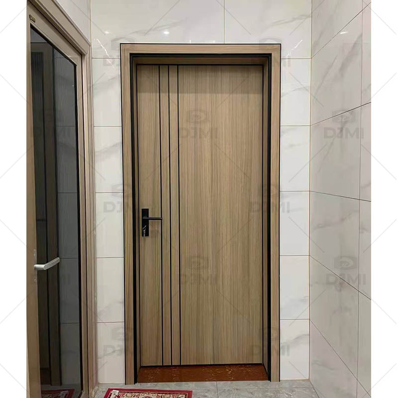 Custom Aluminum Wood Door Interior Wooden Door Apartment Room Plywood Door