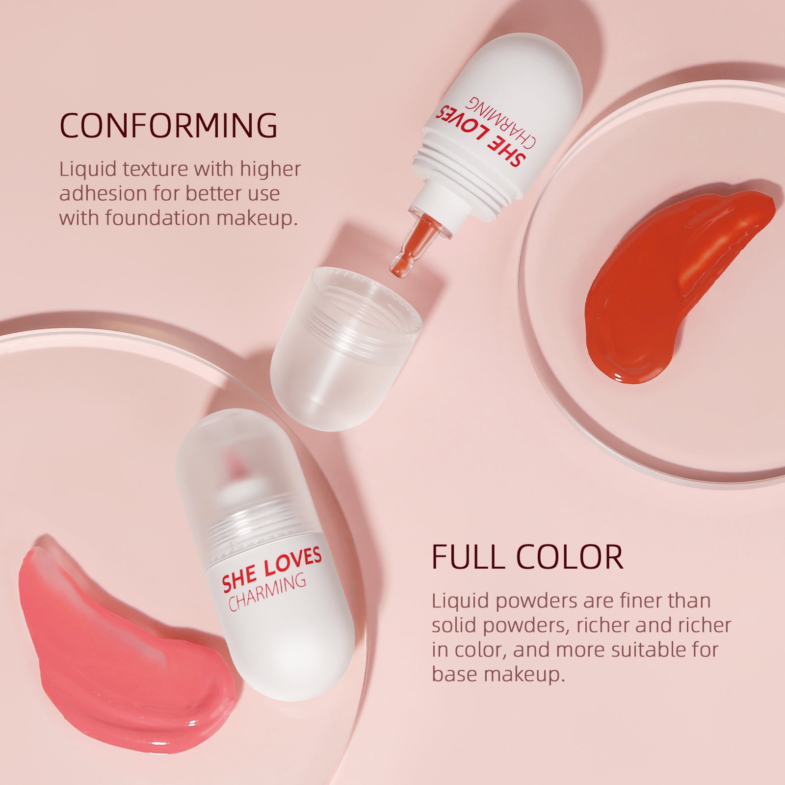 Exclusive Supply sheloves Liquid Blush Lip and Cheek Multi-use Expanding and Shrinking Color Sunburn Blush Liquid Wholesale
