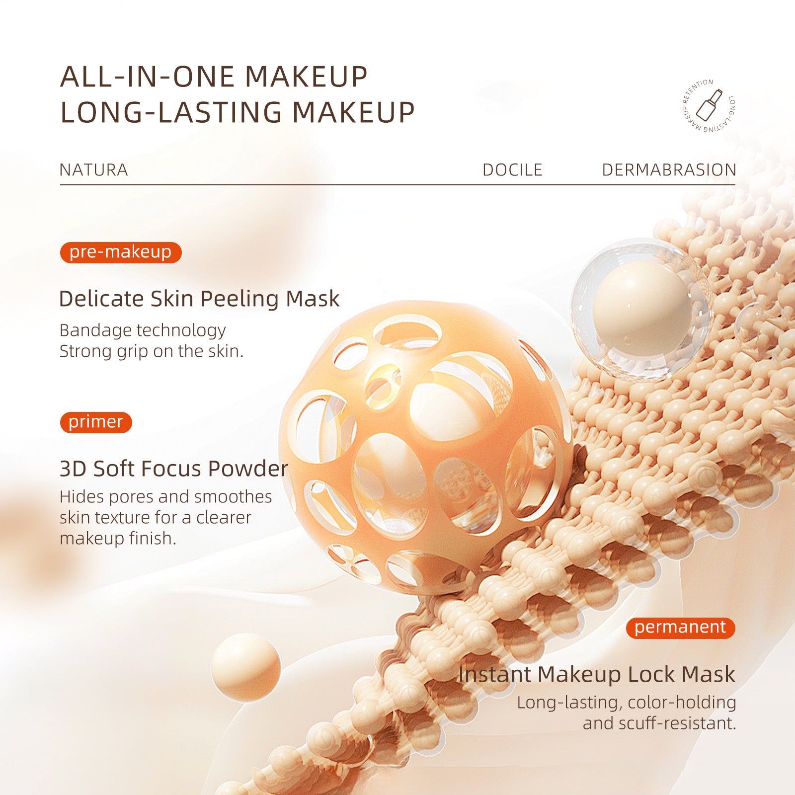 Double-ended Foundation Stick Foundation Concealer Oil Control Long-lasting Commuting Waterproof Sweatproof Non-cakey Foundation