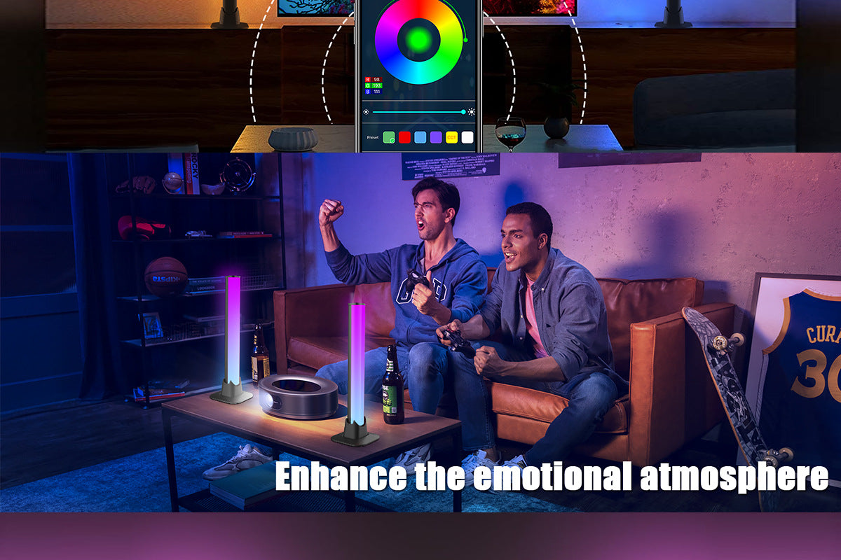 Exclusive Supply LED Bluetooth Desktop Lamp USB Computer Ambient Light RGB Magic Color WIFI Intelligent Sound Pickup Ambient Light