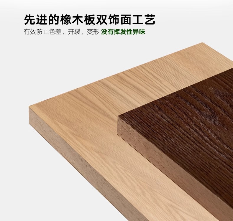 All Solid Wood Oak Sliding Door Wardrobe for Home Bedroom North American Style Small Apartment Sliding Door Cabinet Sliding Door Closet