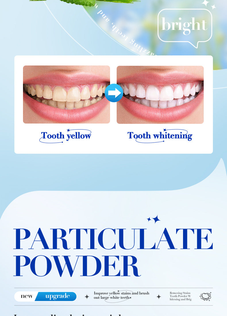 All English Tooth Powder50g SADOER Clean Tooth Stains, Care for Gums, Freshen Oral Care,  Foreign Trade Wholesale