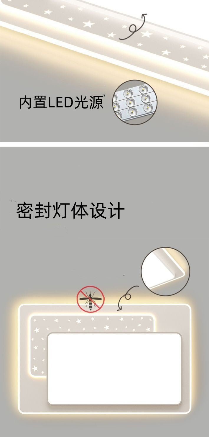 2025New Style Ceiling Light for Living Room and Bedroom, Simple Modern Atmosphere, Dining Room, Starry Sky Cream Style LED Lamps