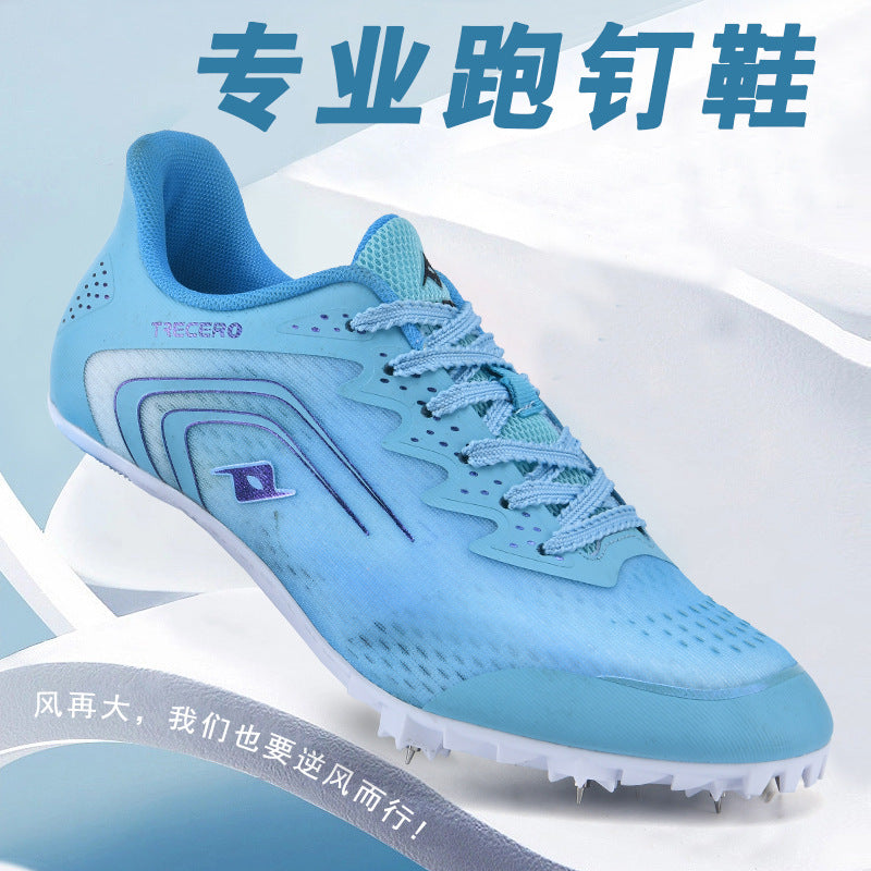 CICERO New Style Running Spikes Shoes for Teenagers Boys and Girls Students Large Spikes Professional Competition Physical Test Training Track and Field Shoes
