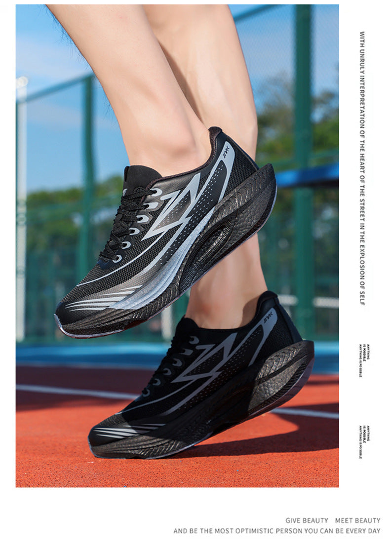 Feiran Summer Thin High Elastic Shock Absorption Running Shoes Couple Wear-Resistant Non-Slip Racing Breathable Mesh Youth Sports Shoes