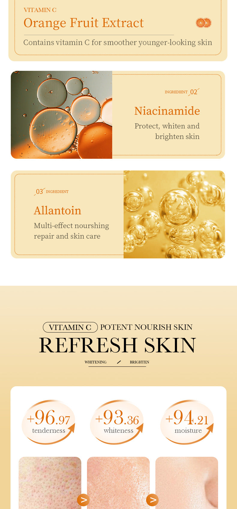 VC Essence30mlBIOAOUA Vitamin C Whitening, hydrating, moisturizing, and nourishing cross-border wholesale