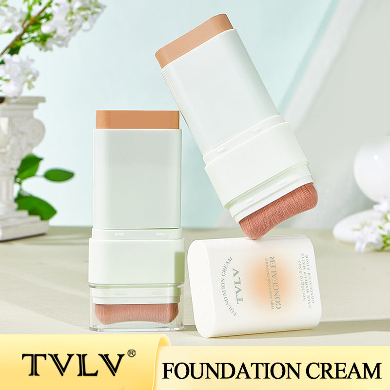 E-commerce Dropshipping Yellow Black Skin Foundation Double-ended Concealer Foundation Stick Waterproof Non-smudge Wholesale Cosmetics