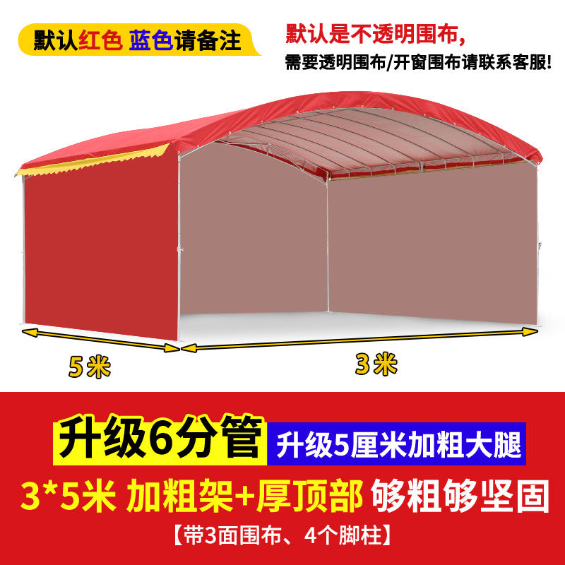 Outdoor Sunshade Shelter Sun Protection Waterproof Home Parking Shed Food Stall Rural Wedding Celebration Mobile Banquet Tent
