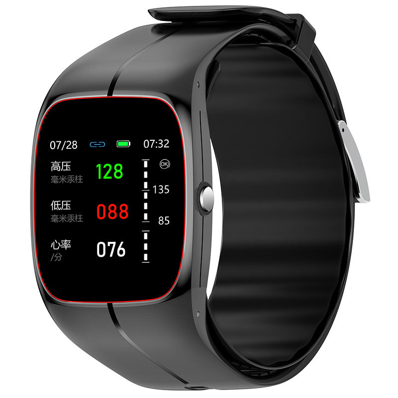 Air Pump Type True Blood Pressure Smart Watch Blood Sugar Blood Oxygen Heart Rate Medical Grade Wrist Blood Pressure Airbag Smart Watch