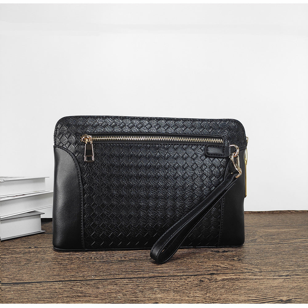 Fingerprint Lock Clutch Anti-theft High-end Business Commuting Large Capacity Phone Holder Luxury Men's Clutch Trendy