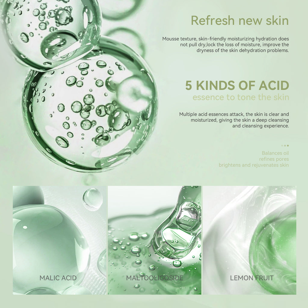 AHAsMask Fruit Acid Clear Skin Mask Hydrating Moisturizing Soothing Blackhead Improvement Application Mask Set