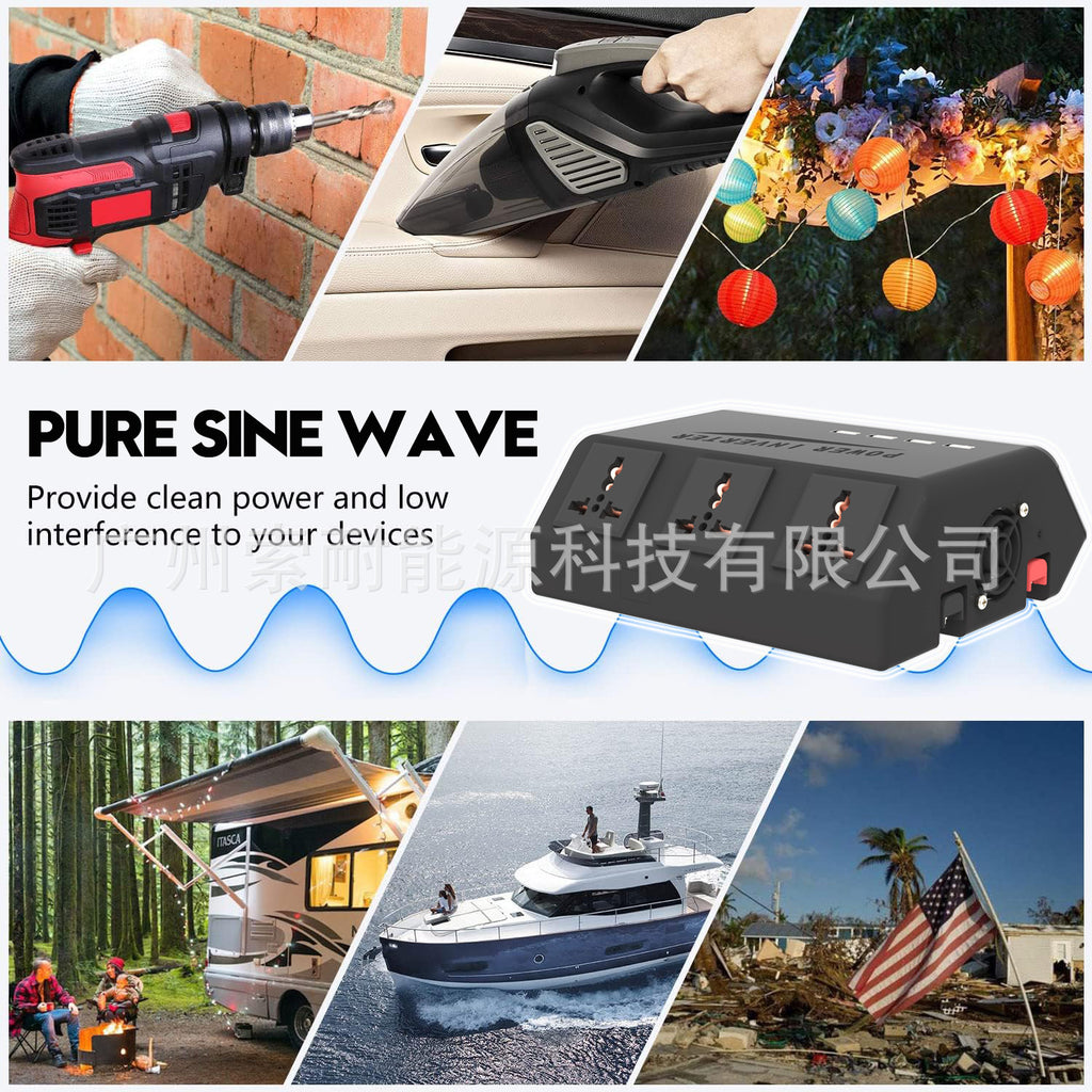 1000W Pure Sine Wave Inverter12V Turn220V With Smart Touch Display Amazon eBay New Product Launched