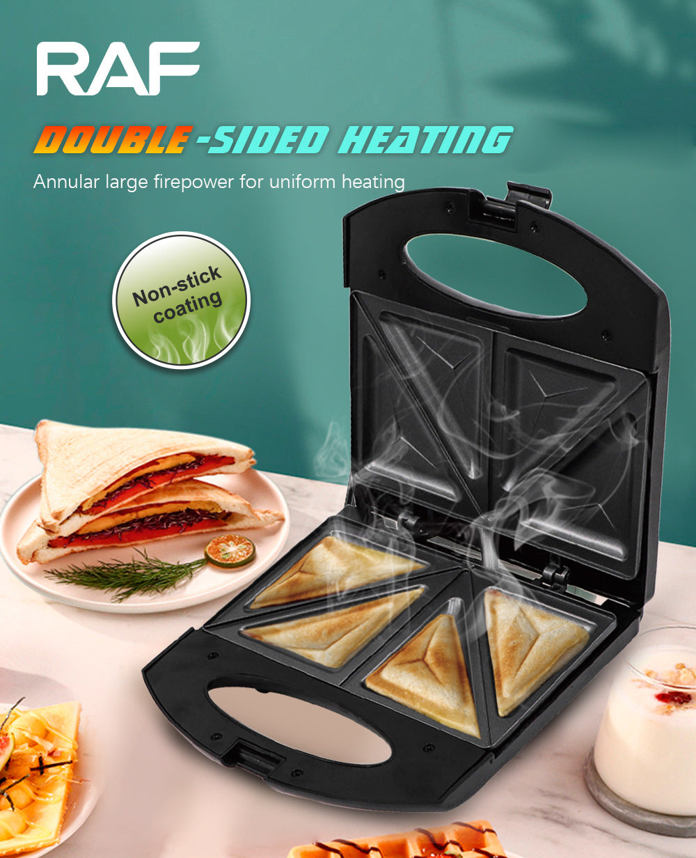 Sandwich Machine Breakfast Machine Household Multi-Functional Fully Automatic Double-Sided Heating Mini Bread Machine HG-215