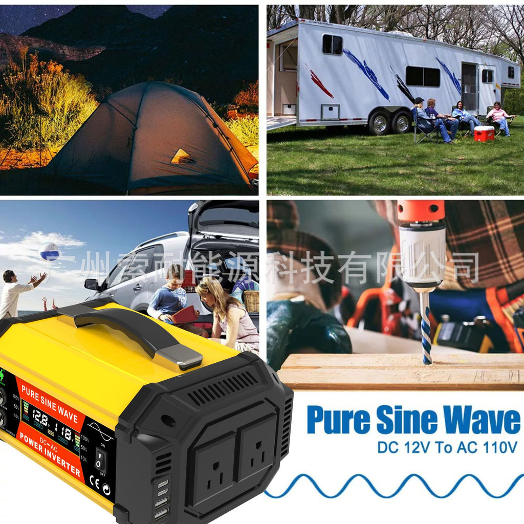 Pure Sine Wave Inverter500W800W1000W 12V Turn110V/220V Hot Selling Car-Mounted Pure Sine Wave