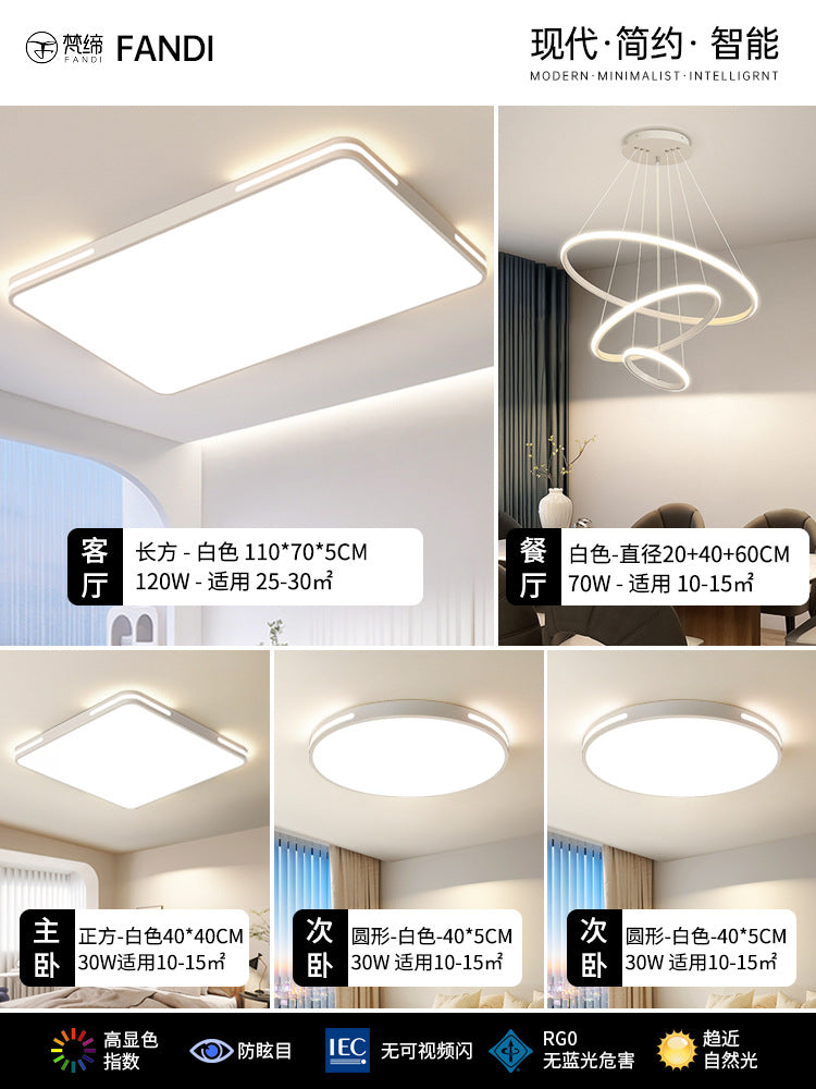 New led Living Room Ceiling Light Nordic Round Bedroom Light Simple Study Room Light Dining Room Balcony Lighting Fixture