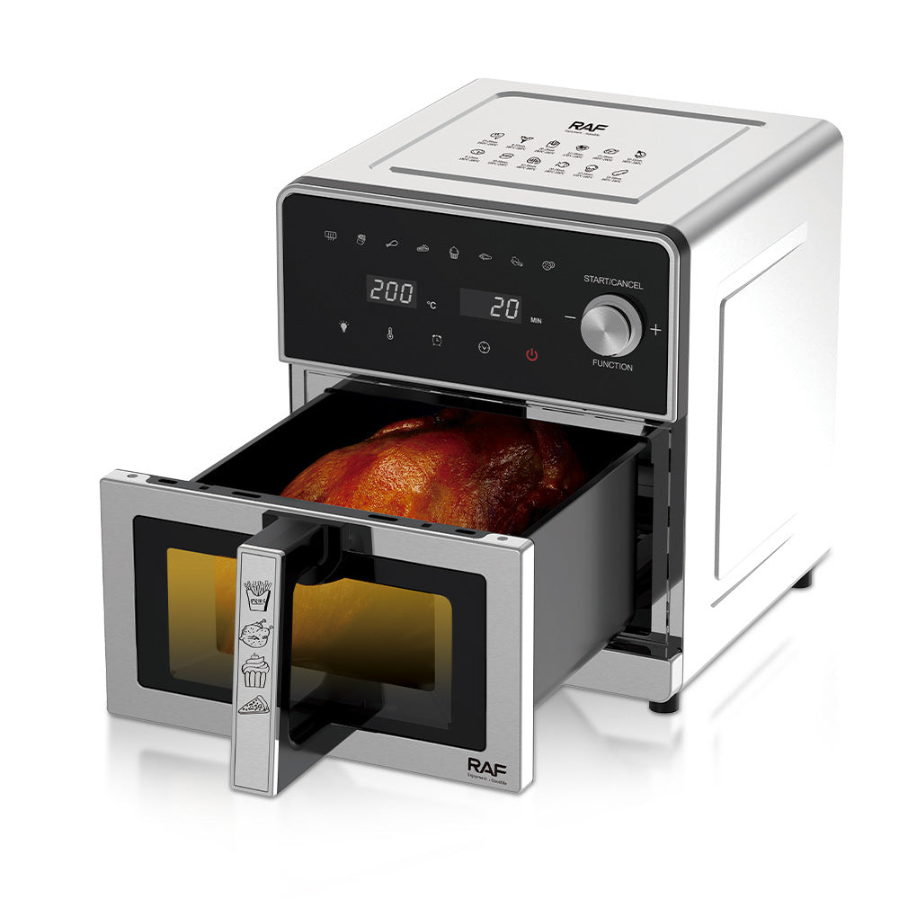 RAF European Standard Air fryer with visible smart touchscreen, oil-free R5398Multifunctional Household Deep Fryer10L
