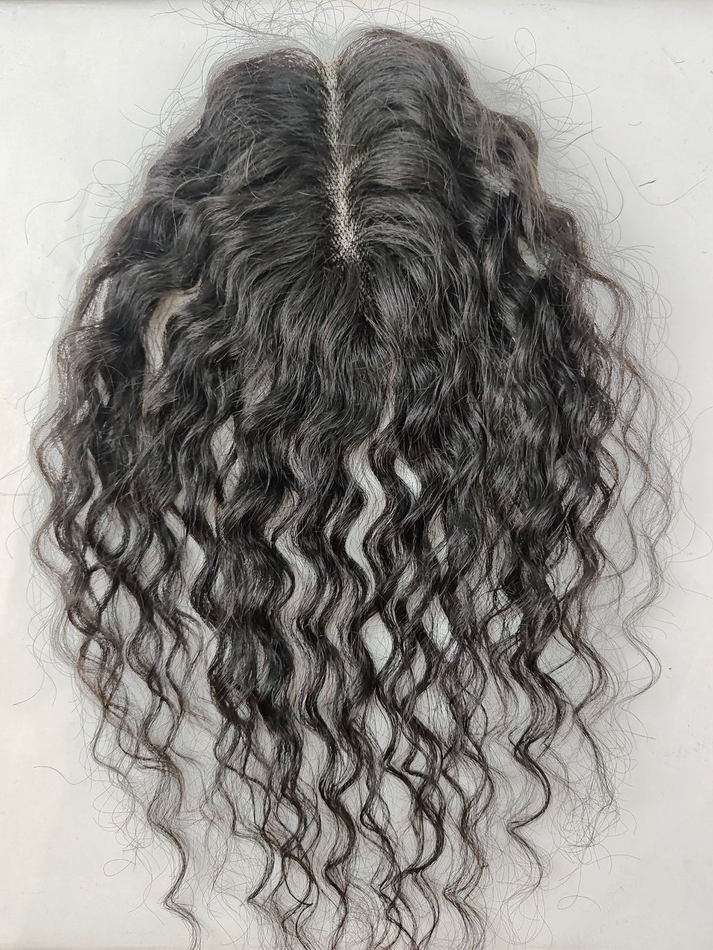 Hair Extensions for Women, Real Hair Swiss Net Full Hand-Woven Curly Hair Top Hairpiece, Increase Hair Volume, Natural and Fluffy, In Stock