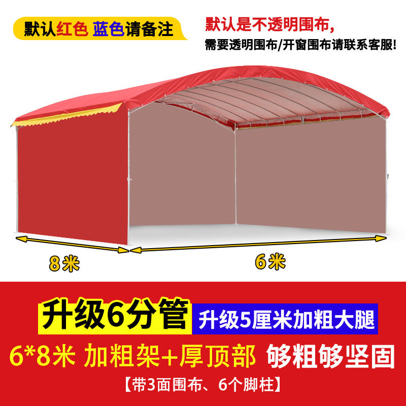 Outdoor Sunshade Shelter Sun Protection Waterproof Home Parking Shed Food Stall Rural Wedding Celebration Mobile Banquet Tent