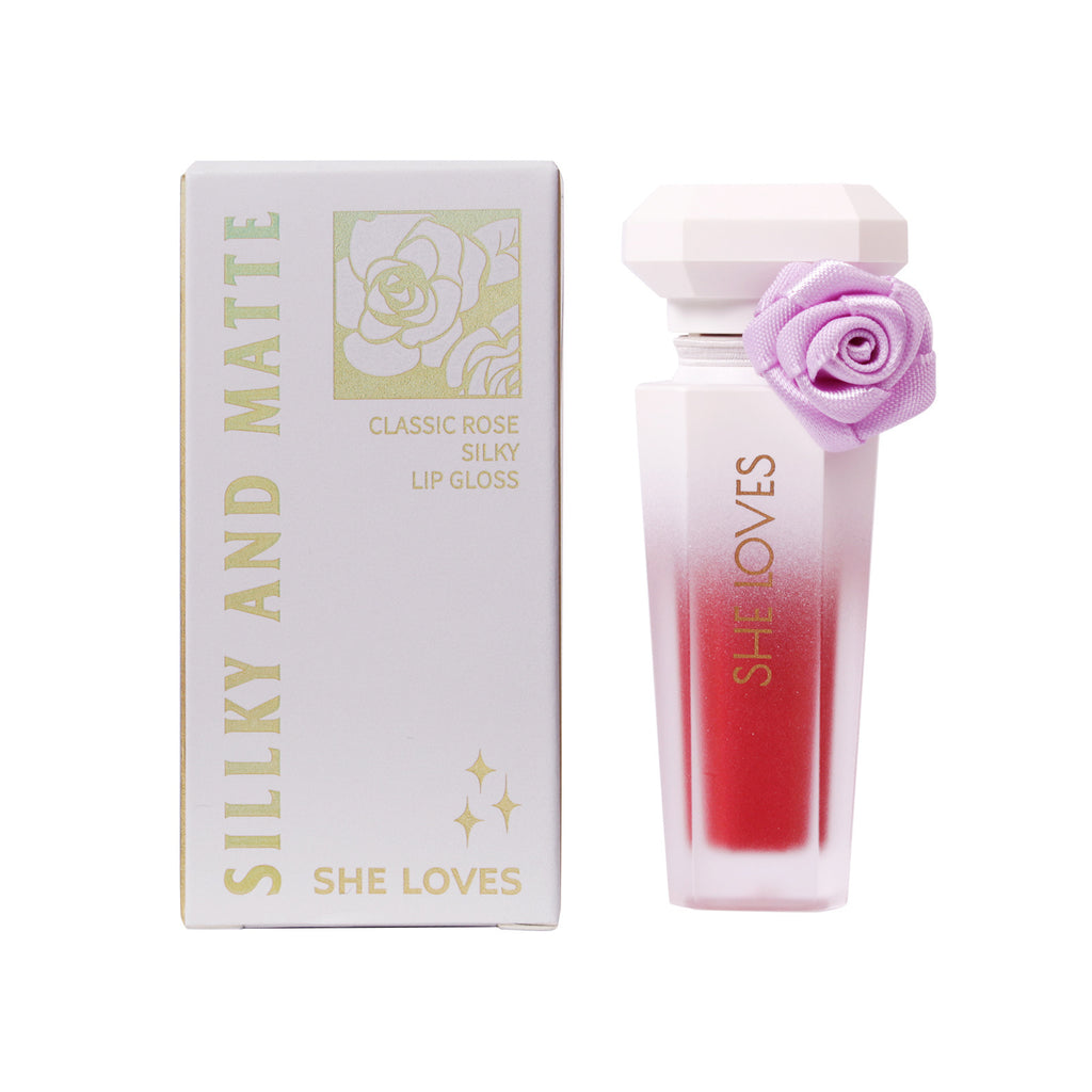 Europe and America SHELOVES Rose Matte Lip Glaze Long-lasting Non-stick Cup Non-fading Genuine Lip Gloss Makeup Wholesale
