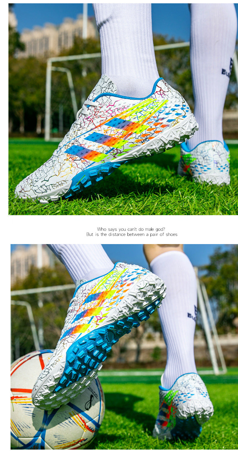 New professional football shoes for men and women AG Spike TF Broken Nail Youth Student Grassland Competition Training Shoes