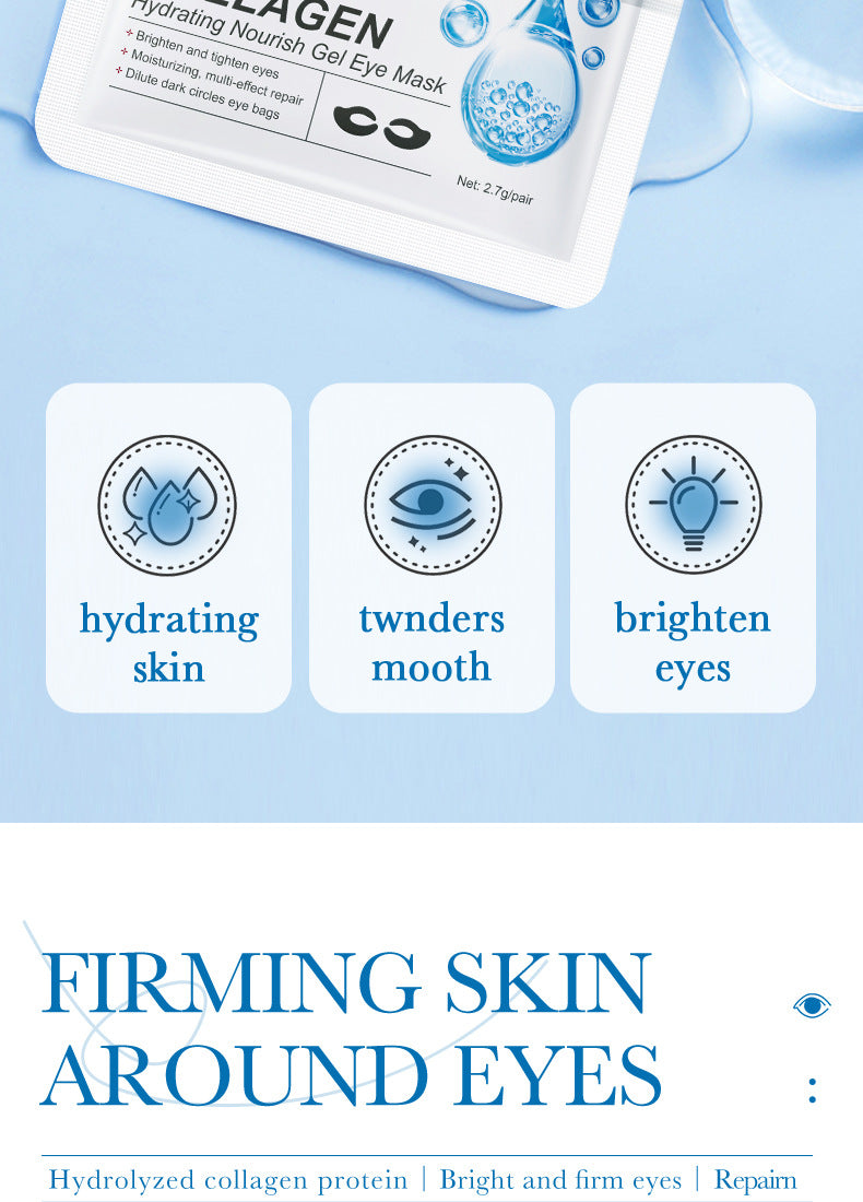 Collagen Butterfly Gel Eye Mask SADOER Improve Dark Circles and Eye Wrinkles Cross-Border Wholesale