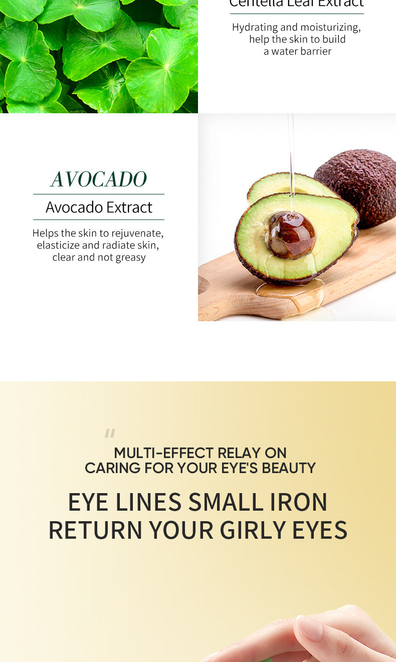 Full English Eye Mask ZOZU Golden Avocado Moisturizing and Hydrating   foreign trade skincare products live wholesale