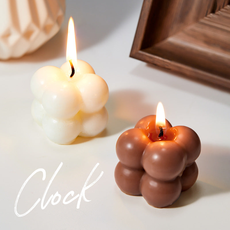 Magic Cube Scented Candle SADOER Celebration Birthday Party Multicolor Birthday Candles Cross-Border Wholesale