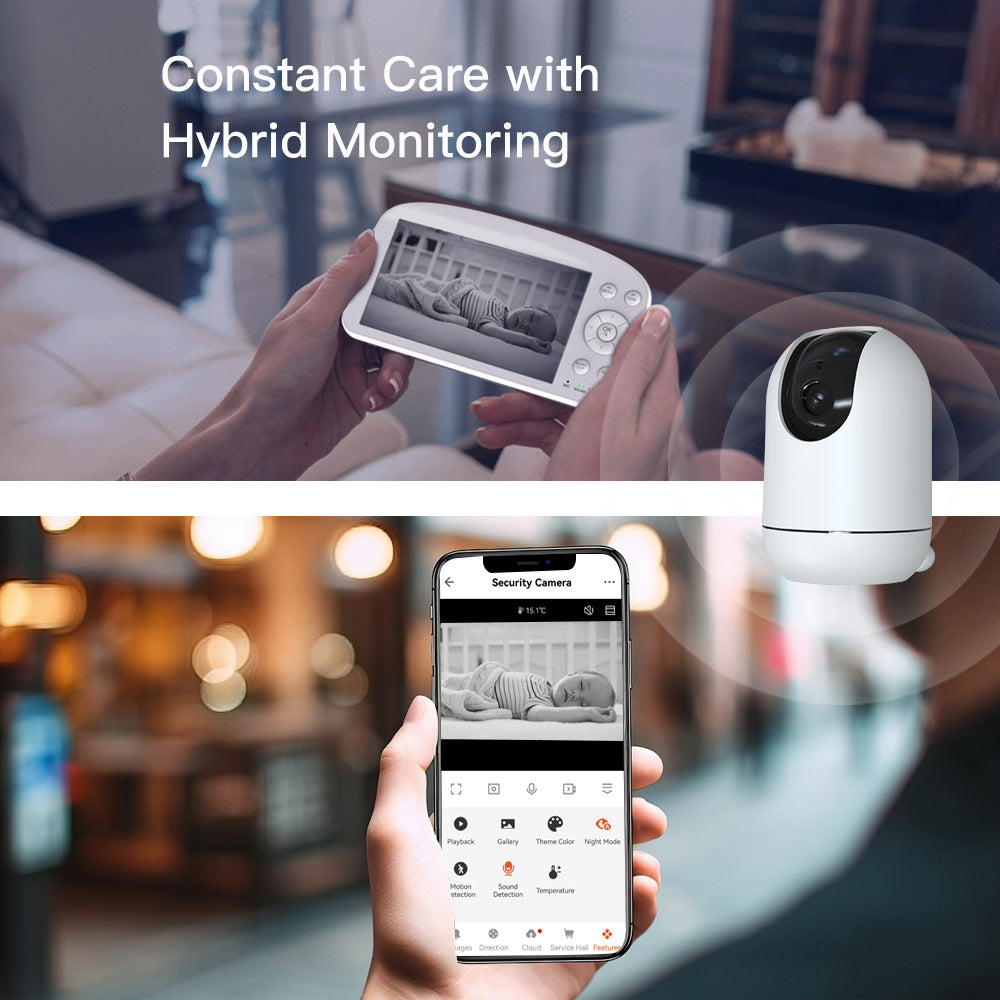 Factory Direct Smart Baby Monitor with Crying Detection Tuya babymonitor Baby Care Device