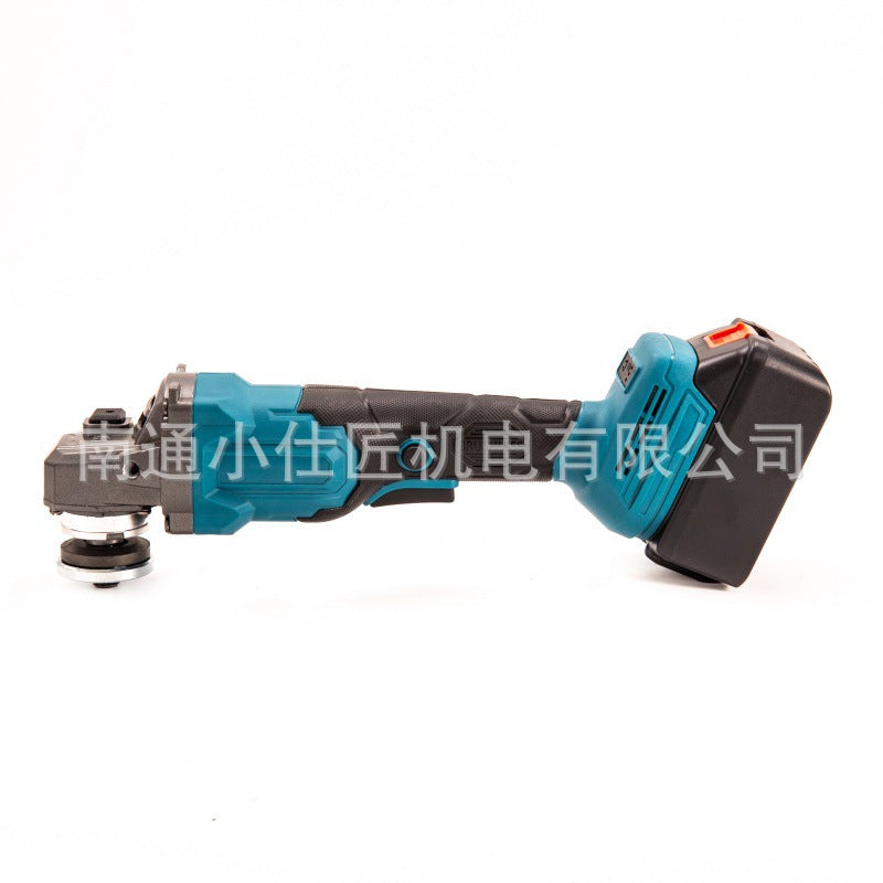Lithium Battery Tool Brushless Angle Grinder Two Batteries One Charger High Power Cordless Angle Grinder Cross-Border Export Model