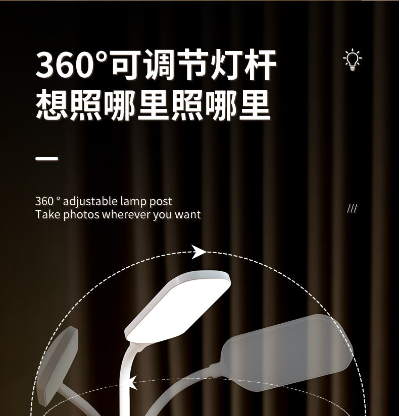 Custom Desk Lamp Study Eye Protection Dormitory Lamp Student Desk Rechargeable Children's Desktop Lamp Pen Holder Reading Lamp