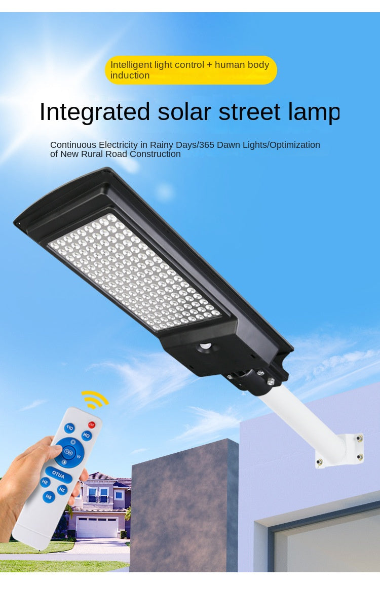 Wholesale Integrated LED Solar Street Light Human Induction New Rural Household Outdoor Garden Lamp ABS Body IP65 for Road