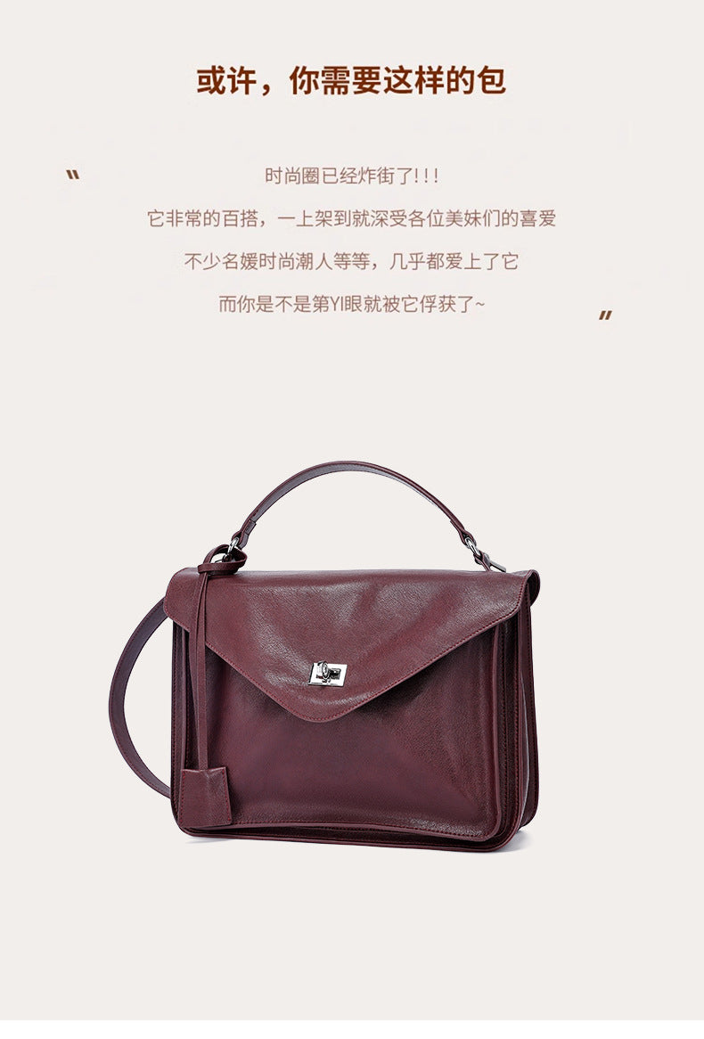 Vintage Tote Bag New Luxury Large Capacity Messenger Bag for Women Fashionable Elegant Single Shoulder Crossbody Bag Handheld Laptop Bag