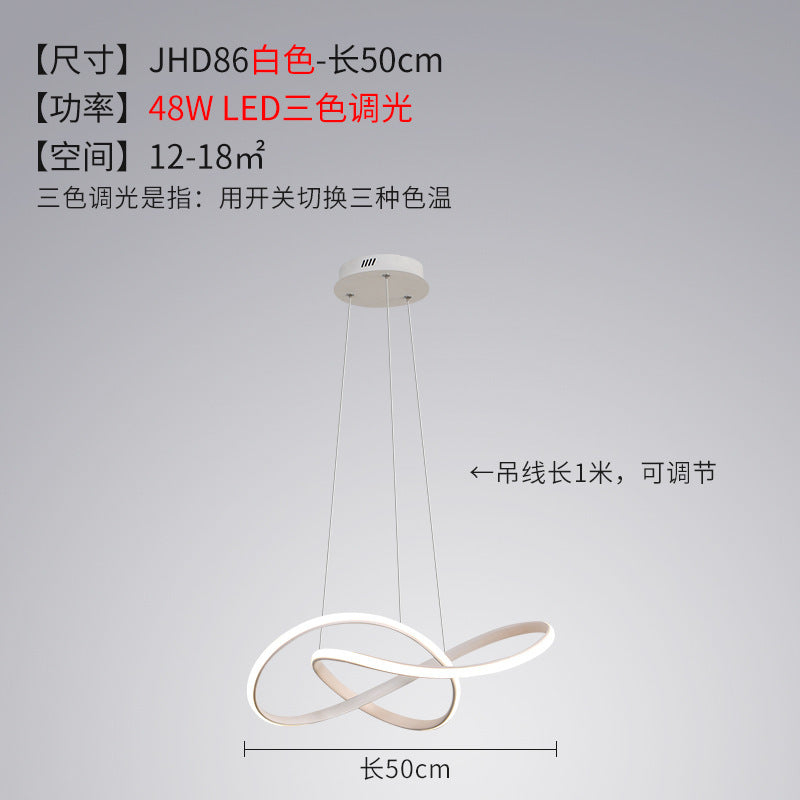 Bedroom Chandelier Internet Celebrity Bar Counter2025Modern Minimalist Dining Room Chandelier New Zhongshan Lighting for Dining Table