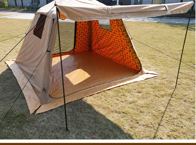 Middle East Arabian Inflatable Tent Outdoor No Setup Needed for Hiking Saudi Print3*3M Camping