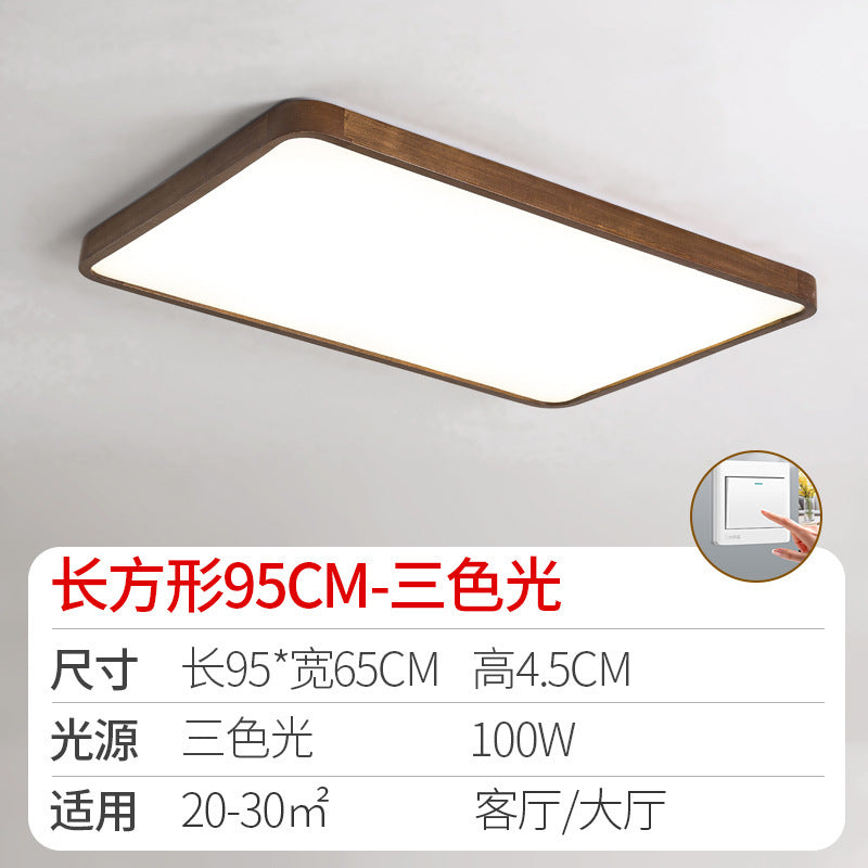 Log led Ceiling Lamp Living Room Balcony Tatami Wabi-Sabi Style Japanese Style Wood Art Corridor Nordic round bedroom