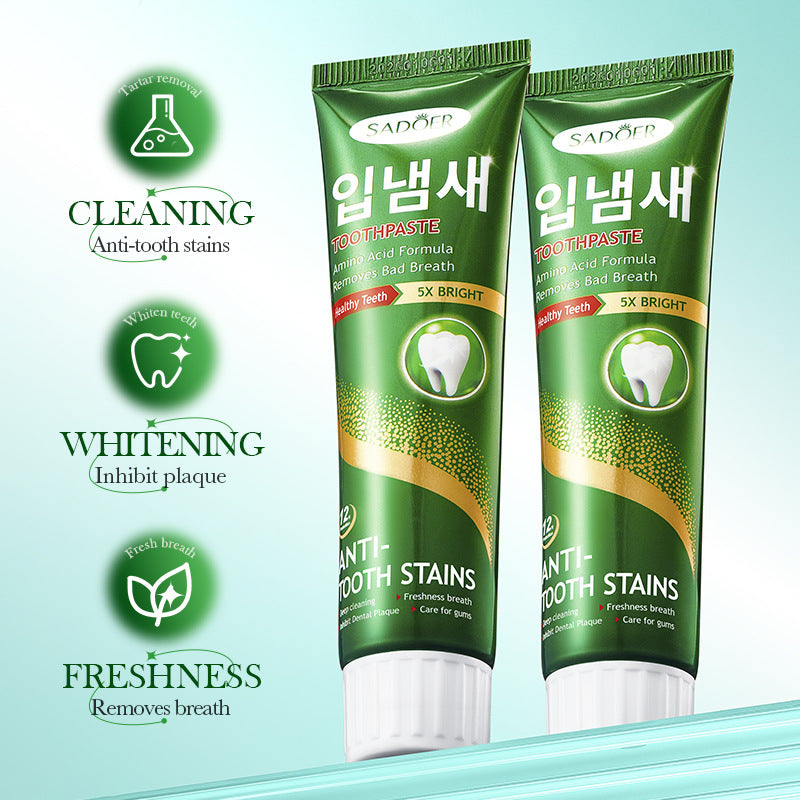 Amino Acid Cleansing Tooth Stains and Bad Breath Toothpaste SADOER Toothpaste Cross-Border Wholesale