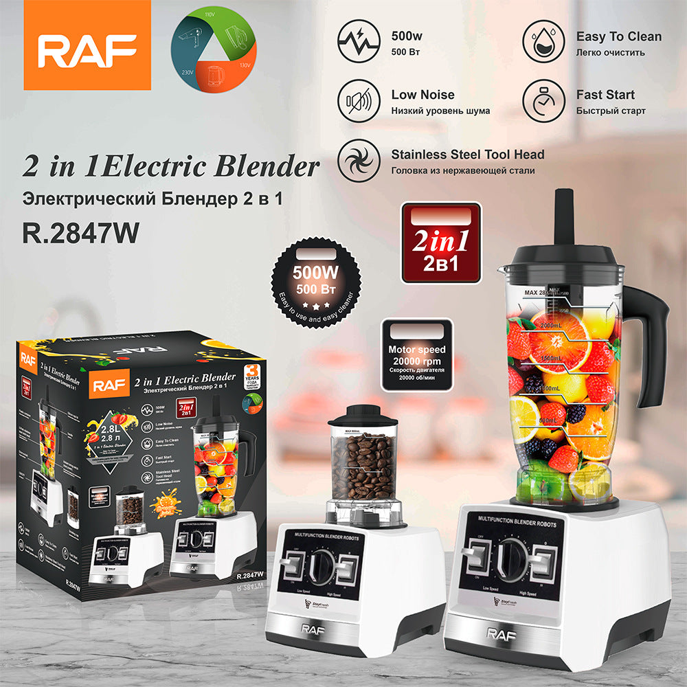 RAF European Standard Multifunctional 2-in-1 Juicer Household Food Processor Meat Grinder Grinder Grinder R2847