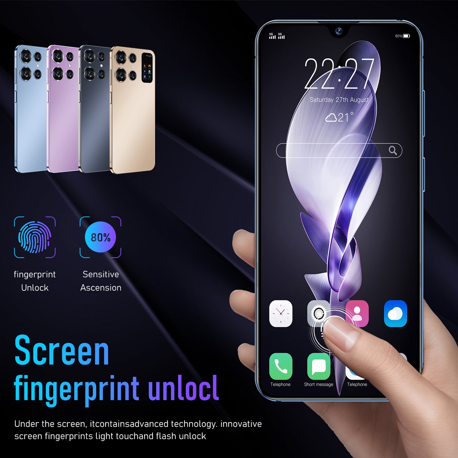 S24 AliExpress7.0Large Screen Smartphone16+1T All-in-one machine at low price(Popular)
