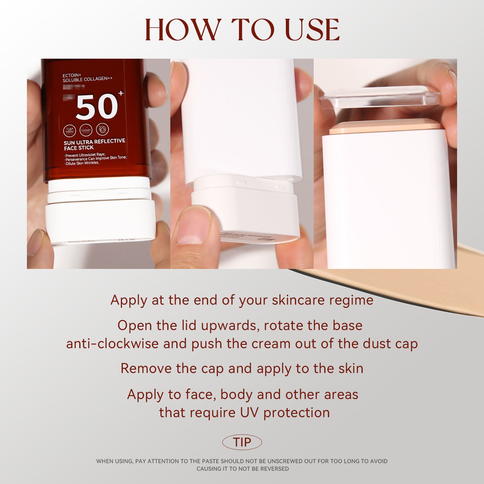 sheloves Anti-UV Foundation Stick Natural Long-lasting Concealer Non-removing Makeup Non-stuck Powder Foundation Cream