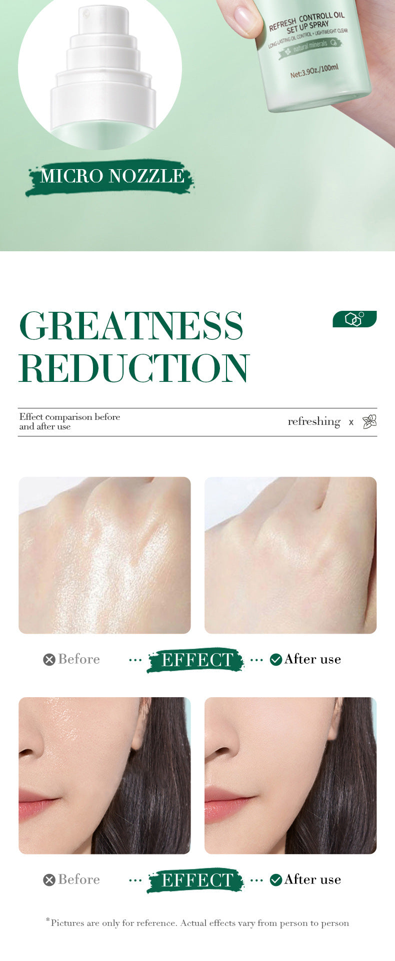 Makeup SADOER Makeup Setting Spray Clear and Refreshing Makeup Setting Moisturizing Spray Cross-Border Foreign Trade Wholesale