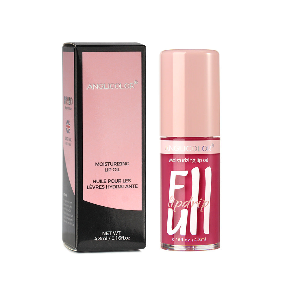 Anglicolor Temperature Changing Lip Oil Long-lasting Moisturizing Mirror Lip Gloss Plump Lips Color-changing Lip Glaze