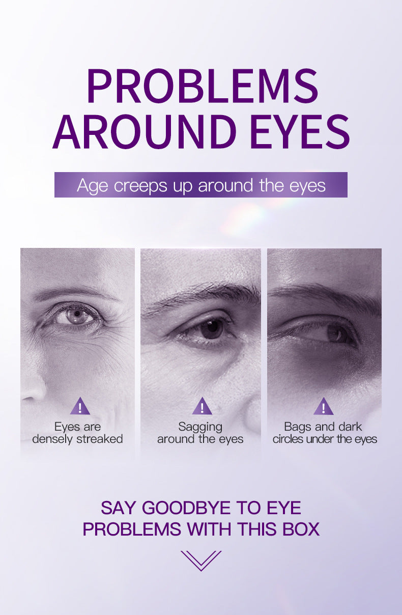 Collagen Snake Venom Peptide Freeze-Dried Eye Mask BIOAOUA Moisturizing and Nourishing Eye Mask Cross-Border Wholesale