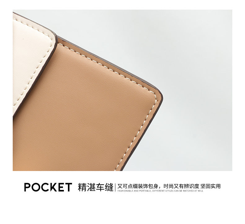 Factory Fashion Color-Block Crossbody Women's Bag Niche Versatile Handbag Elegant Small Square Bag Daily Commute Bag
