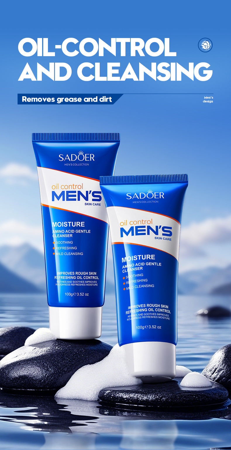 Amino Acid Gentle Cleanser SADOER Clean Face Clean Facial Cleanser Cross-Border Wholesale