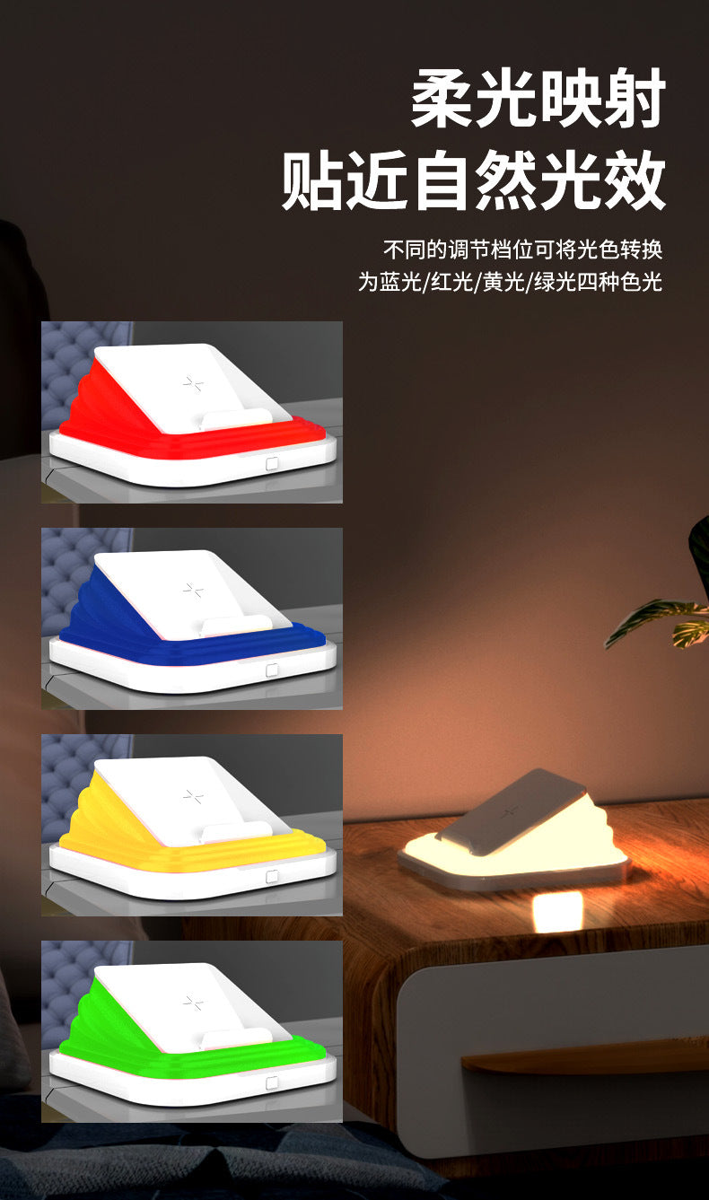 exclusive eye protection desk lamp reading night light15W Wireless Charging Folding Smart Outdoor Ambient Light Wholesale