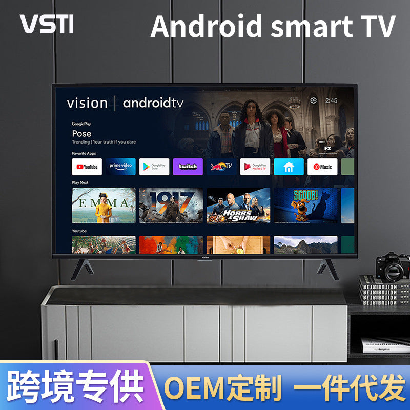 Foreign Trade TV Overseas Version Android Smart Network TV43Inch led Home Hotel LCD TV