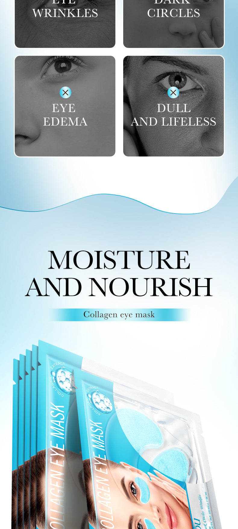 Eye Mask7.9g FAYANKOU24K Golden Aloe Vera Hydrating Nourishing Eye Mask Cross-Border Wholesale