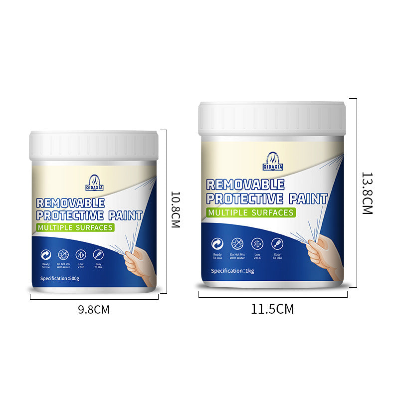 QIDAXIA Multi-Surface Removable Protective Paint Tearable Paint Peelable Water-Based Elastic Latex Paint