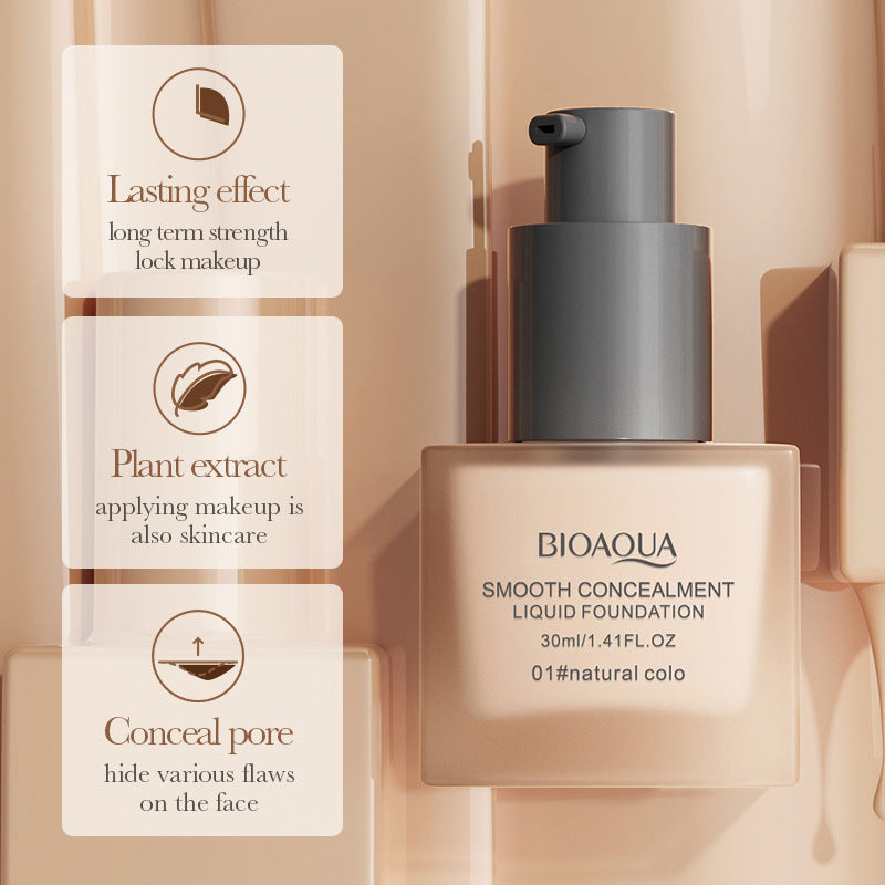 Makeup BIOAOUA Concealer Foundation Liquid Contour Lightweight Breathable Non-Cakey Cross-Border Wholesale